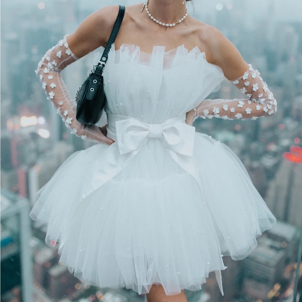 Brand New Untamed Petals Arlington Pearl Mini Dress